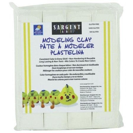 SARGENT ART Sargent Art 1488899 Non-Toxic Modeling Clay - 1 lbs; White 1488899